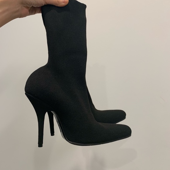 balenciaga stretch jersey boots